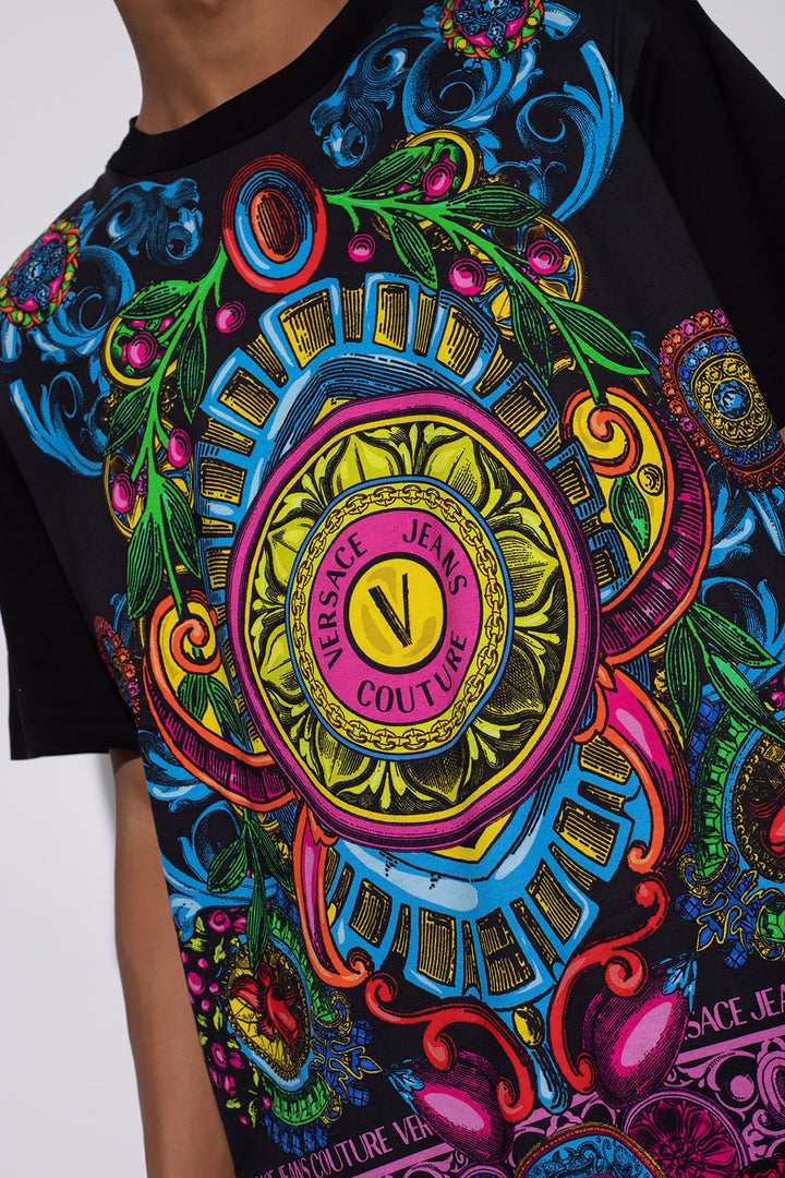 Versace Jeans Couture Versace Jeans Couture Graphic-Printed Crewneck T-Shirt Veronique Luxury Collections