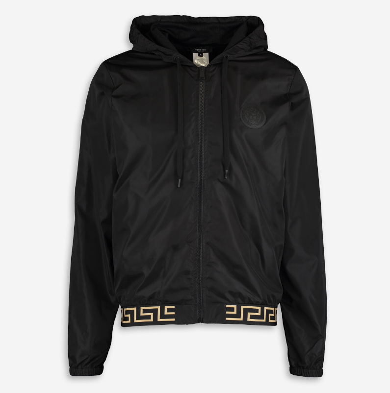 VERSACE  Black Shell Jacket Veronique Luxury Collections