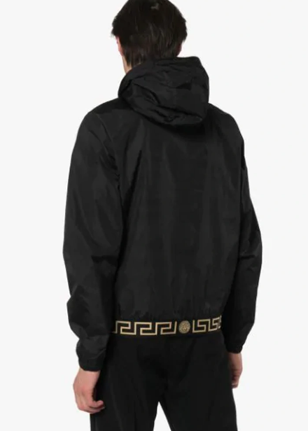 VERSACE  Black Shell Jacket Veronique Luxury Collections