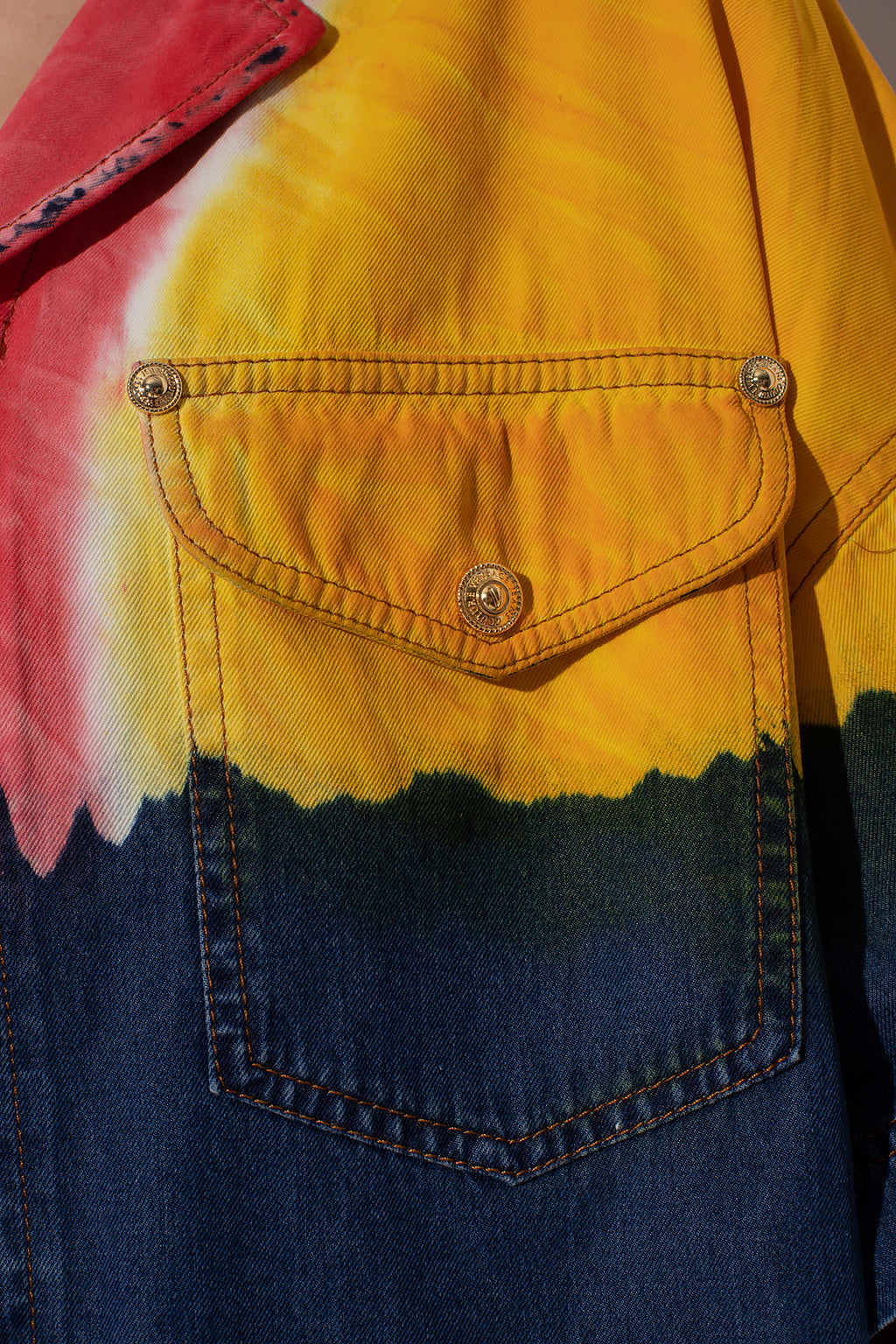 VERSACE JEANS COUTURE VERSACE JEANS COUTURE MULTICOLOUR TIE-DYE SHIRT Veronique Luxury Collections