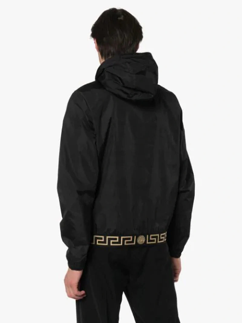 VERSACE  Black Shell Jacket Veronique Luxury Collections