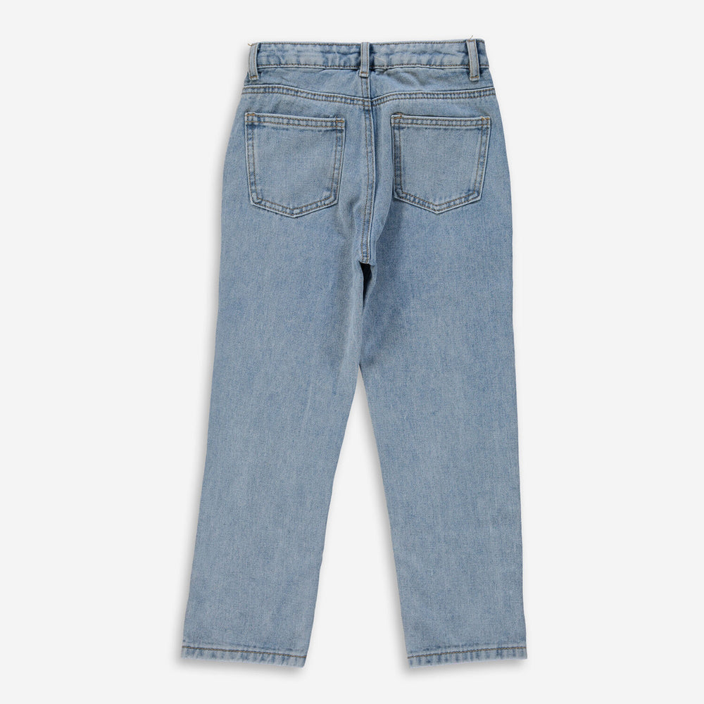 LOEVIA  Blue Graffiti Jeans Veronique Luxury Collections