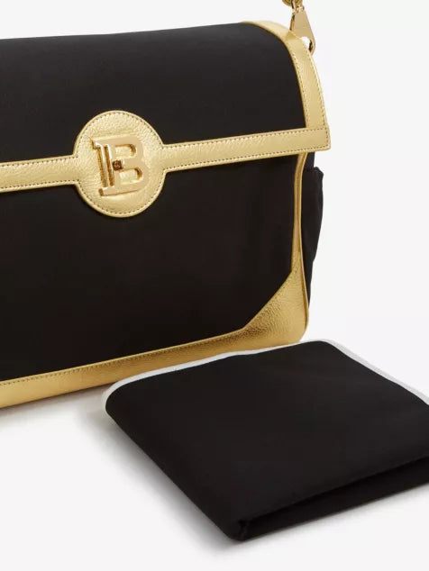 BALMAIN  Black & Gold Changing Bag Veronique Luxury Collections