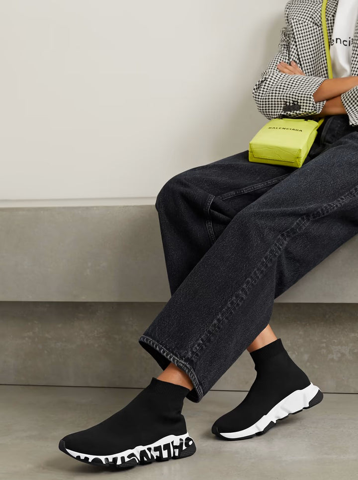 Balenciaga Speed Graffiti knit sock runner sneakers Veronique Luxury Collections