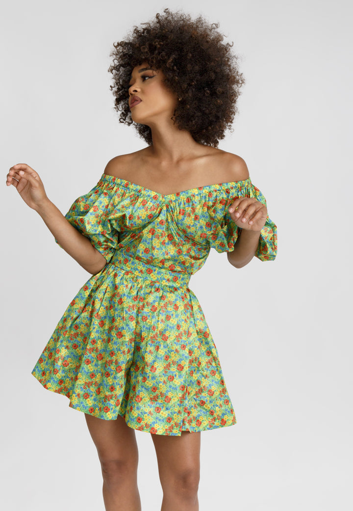MSGM Floral Print Bermuda Shorts Veronique Luxury Collections