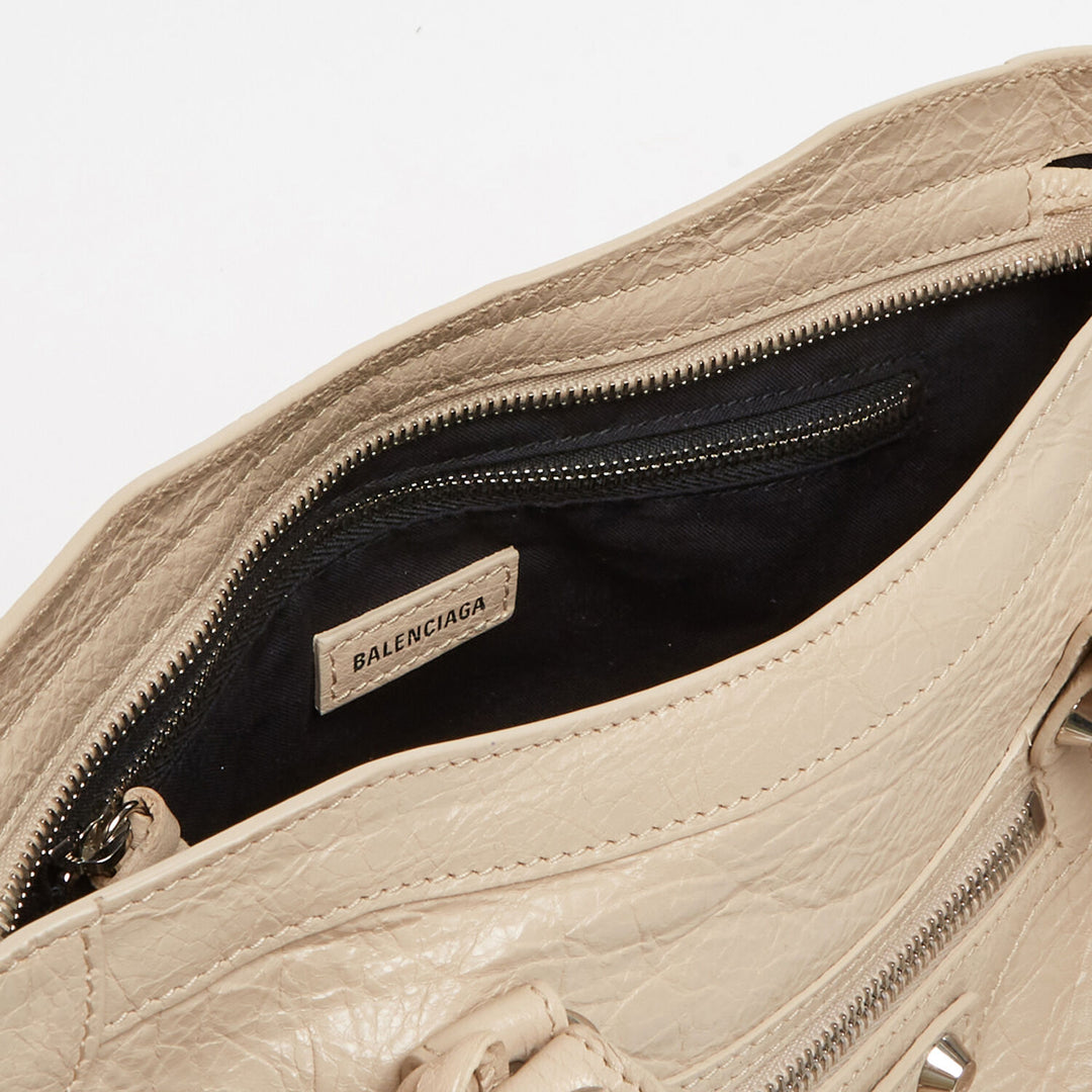 BALENCIAGA  Cream Grab Bag Veronique Luxury Collections