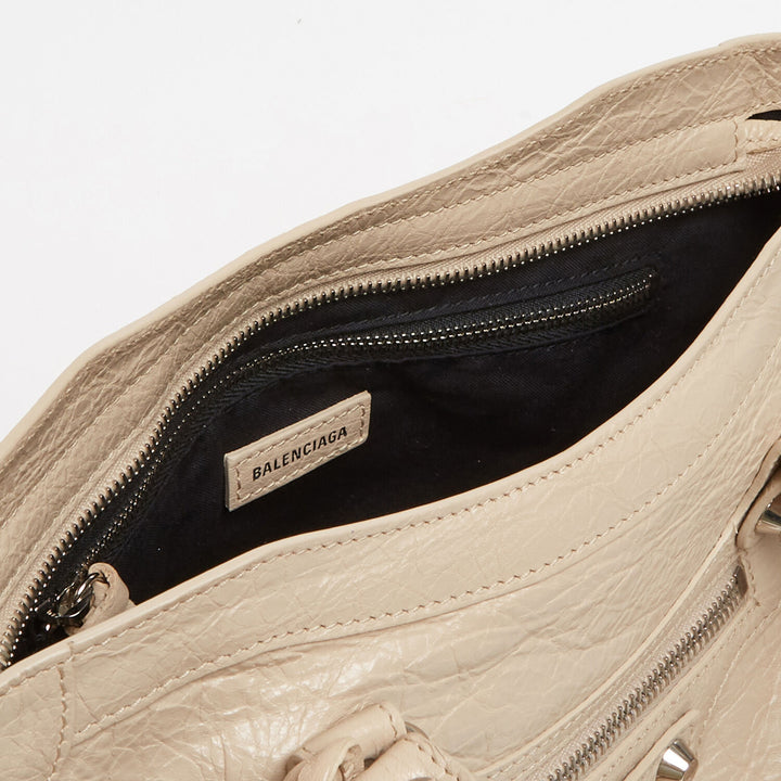 BALENCIAGA  Cream Grab Bag Veronique Luxury Collections