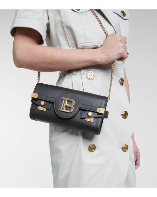 BALMAIN  Black Cross Body Bag Veronique Luxury Collections