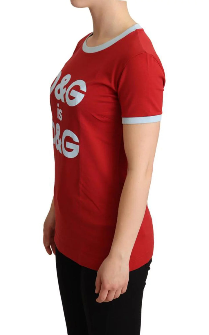 Dolce & Gabbana  D&G Print Printed Cotton-Jersey T-Shirt Veronique Luxury Collections