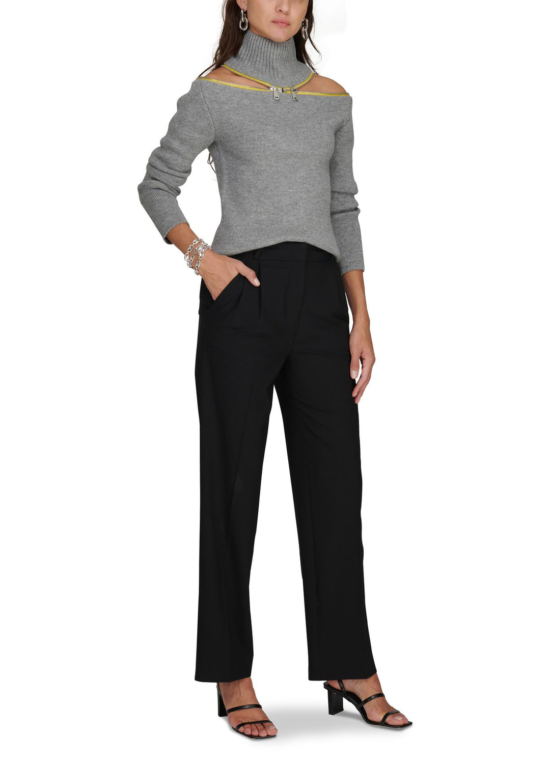COPERNI  Grey Woollen Top Veronique Luxury Collections