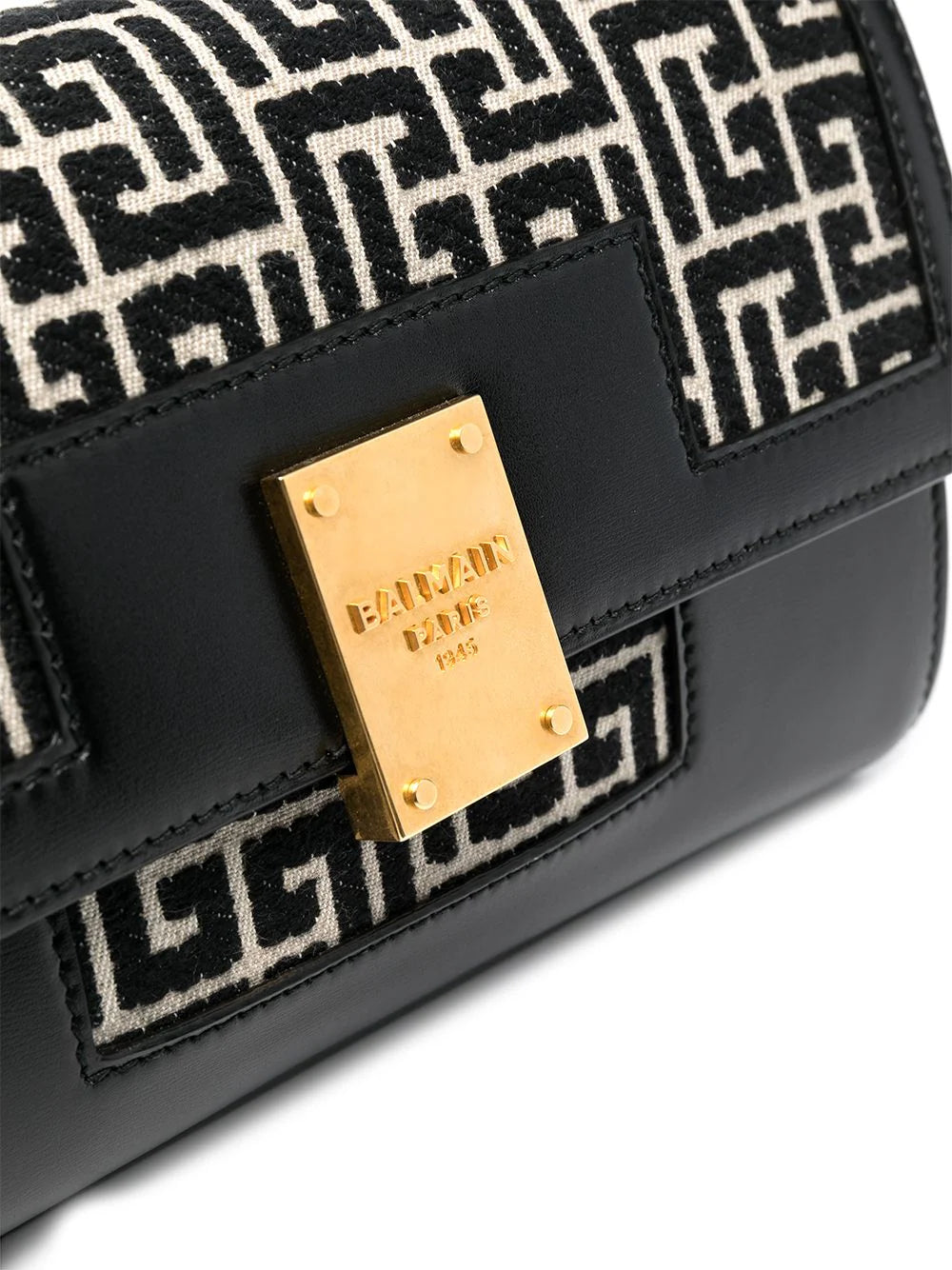 BALMAIN Black Cross Body Bag Veronique Luxury Collections