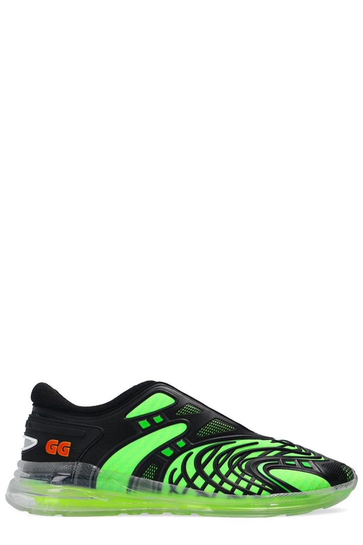 GUCCI Black & Green Ultrapace Trainers Veronique Luxury Collections