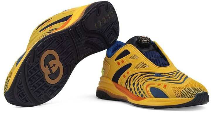 GUCCIYellow & Blue Ultrapace Trainers Veronique Luxury Collections
