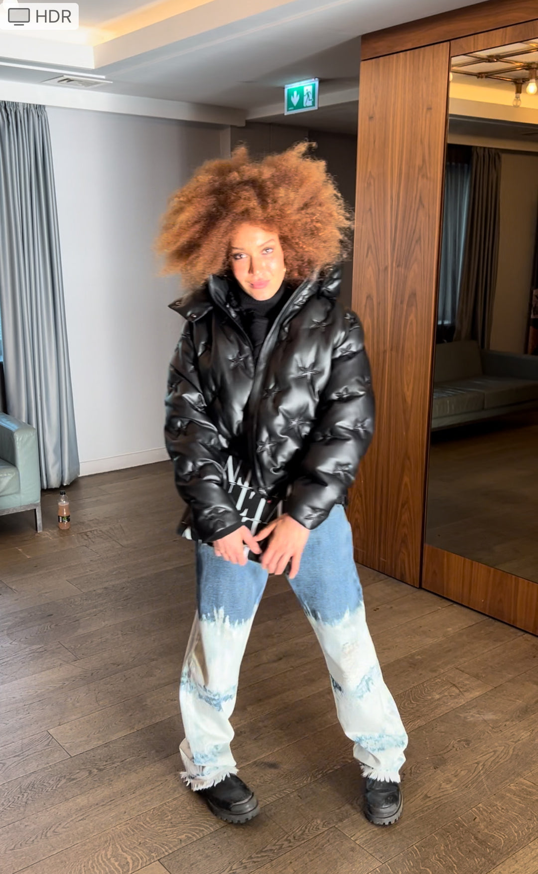 NINA RICCI  Navy Tie Dye Straight Jeans Veronique Luxury Collections