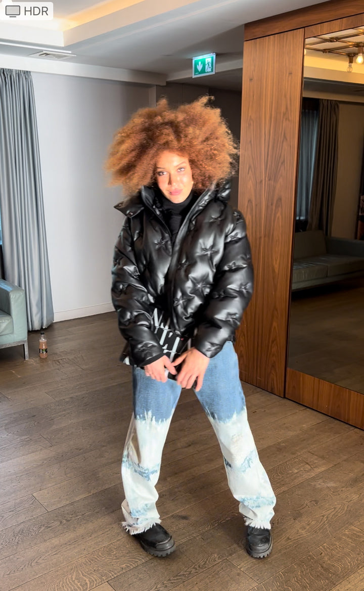 NINA RICCI  Navy Tie Dye Straight Jeans Veronique Luxury Collections
