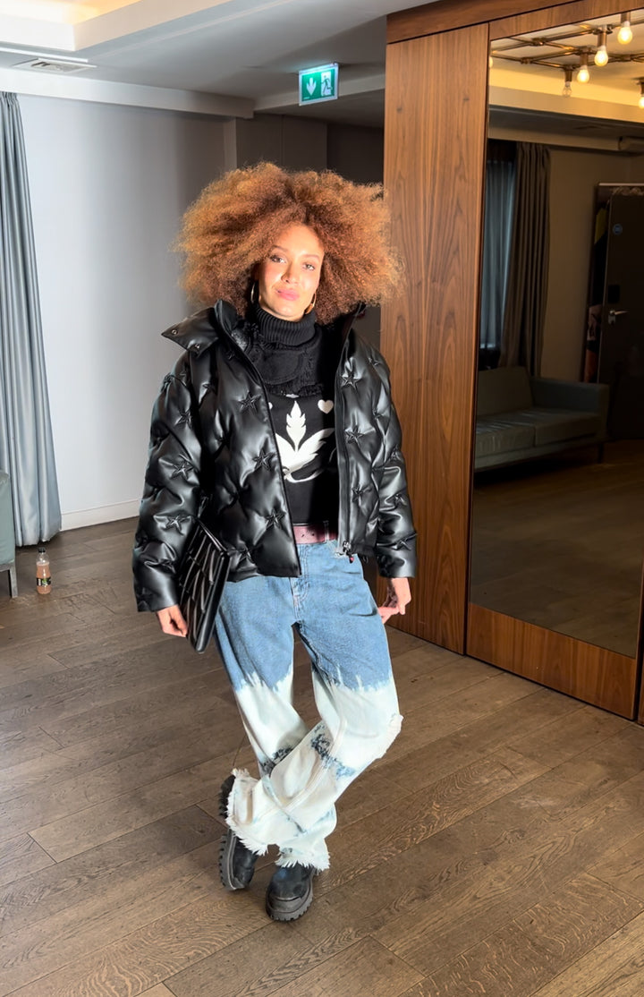 NINA RICCI  Navy Tie Dye Straight Jeans Veronique Luxury Collections