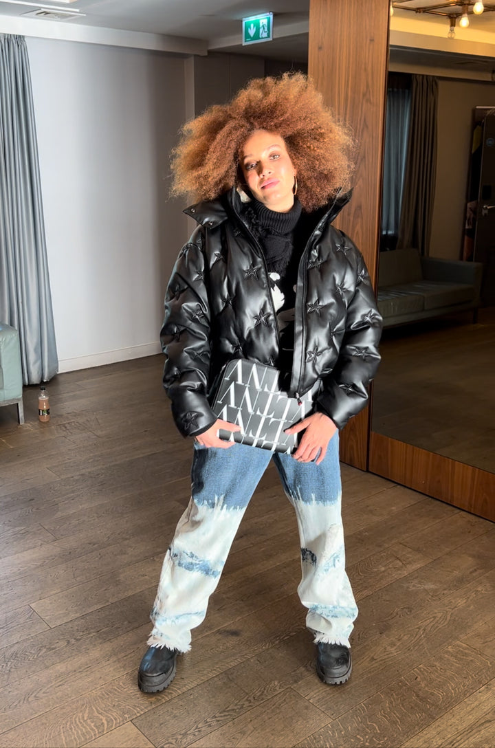 NINA RICCI  Navy Tie Dye Straight Jeans Veronique Luxury Collections