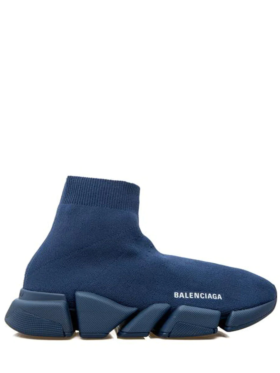 BALENCIAGA  Navy Speed 2 Trainers Veronique Luxury Collections