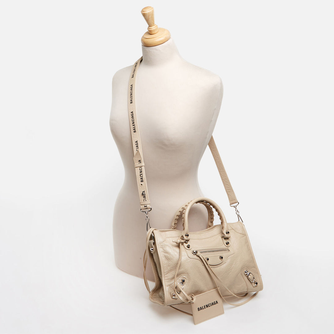 BALENCIAGA  Cream Grab Bag Veronique Luxury Collections