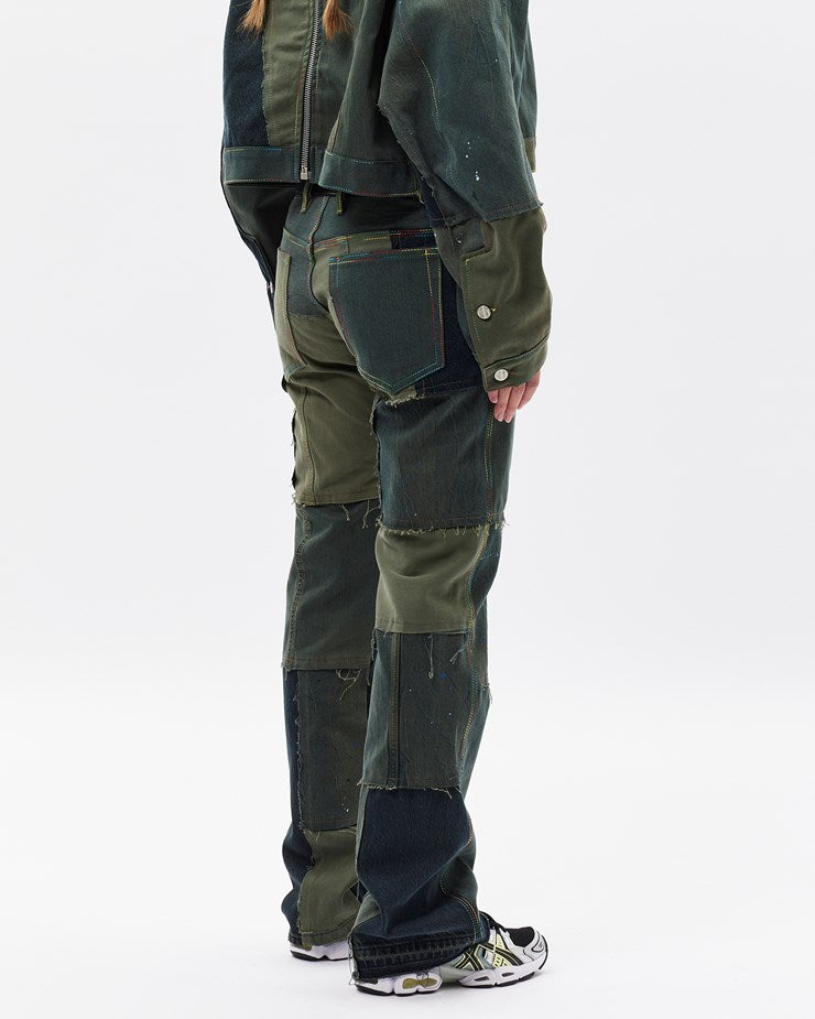 (di)vision patchwork-design straight-leg jeans Veronique Luxury Collections