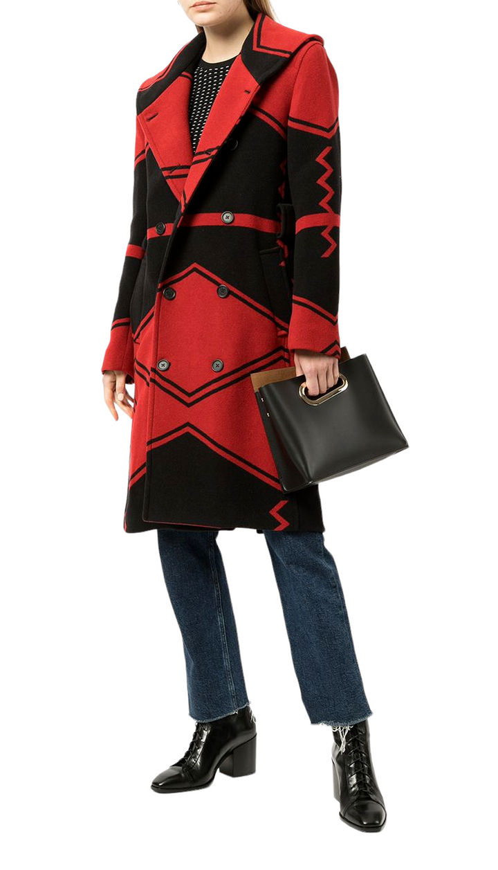 POLO RALPH LAUREN  Red Wool Infused Overcoat Veronique Luxury Collections