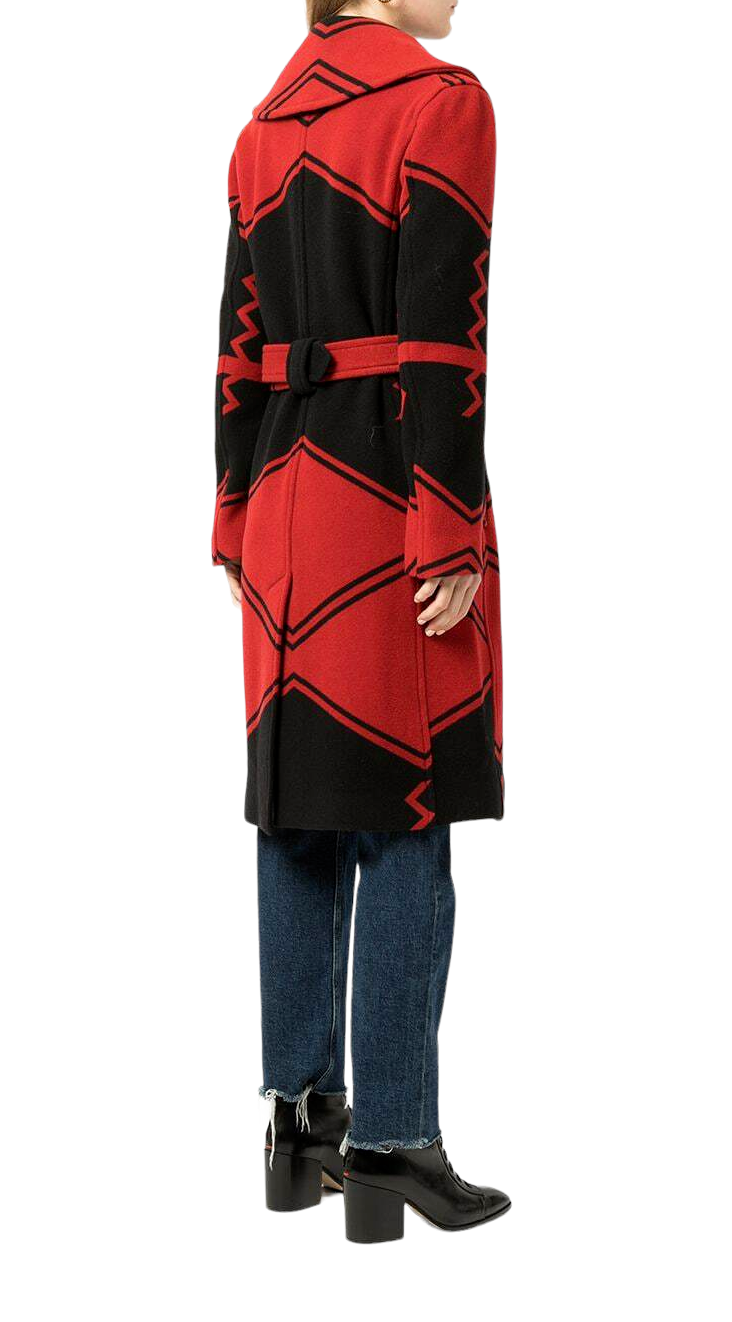 POLO RALPH LAUREN  Red Wool Infused Overcoat Veronique Luxury Collections