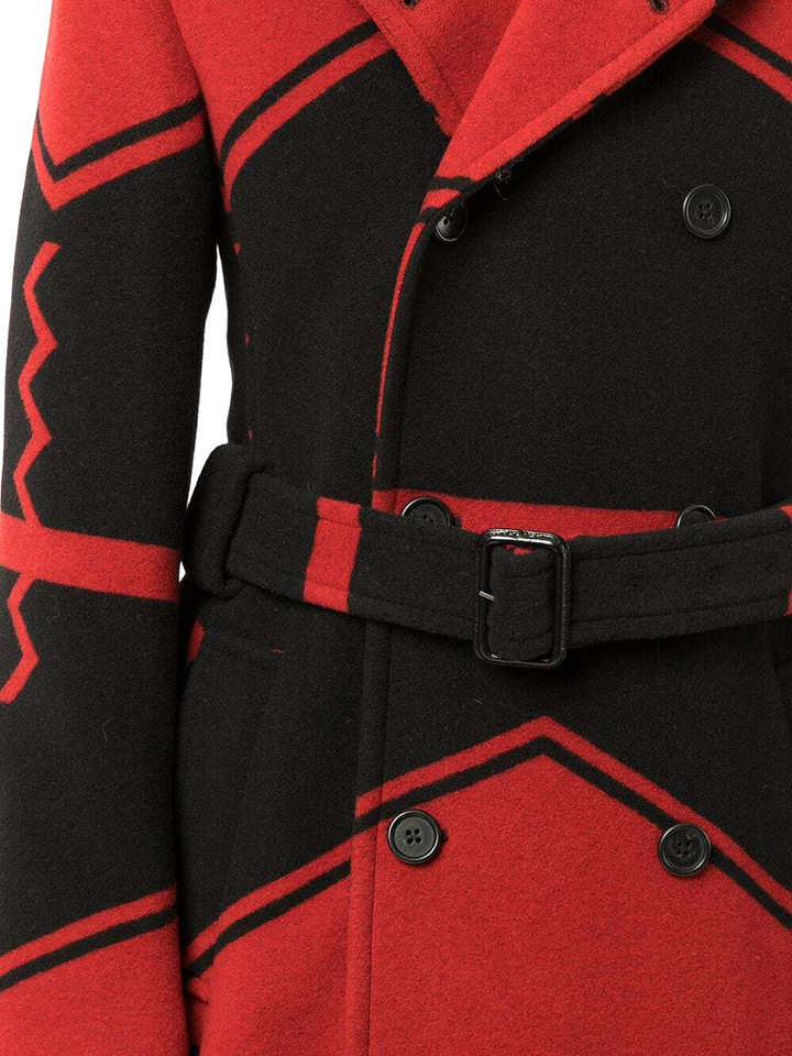POLO RALPH LAUREN  Red Wool Infused Overcoat Veronique Luxury Collections