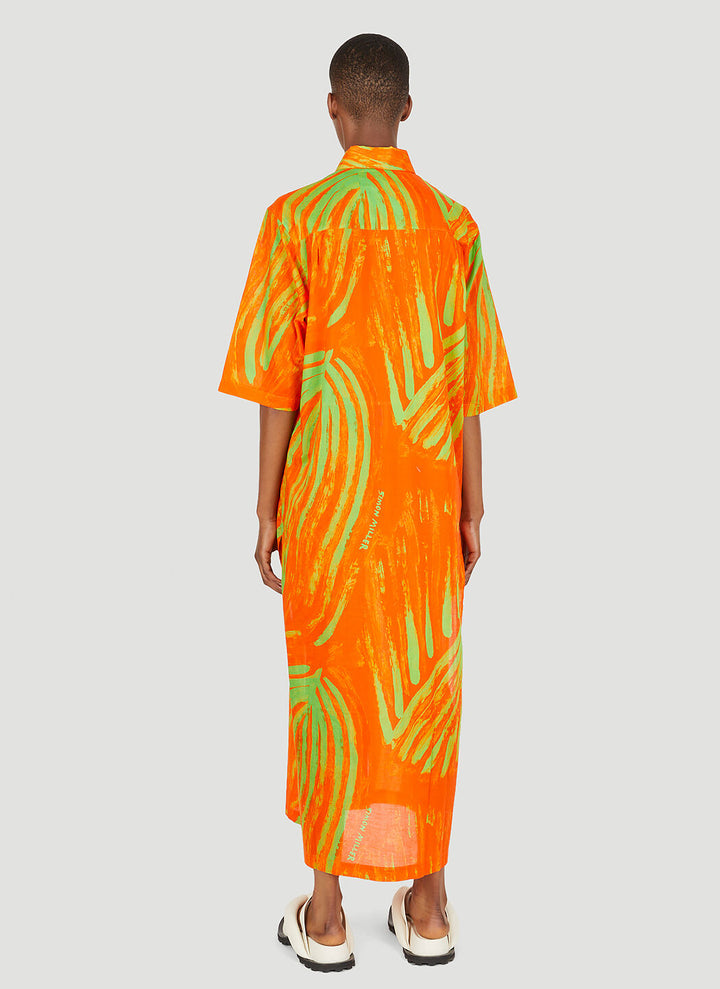 SIMON MILLER  Orange Leaf Dress Veronique Luxury Collections