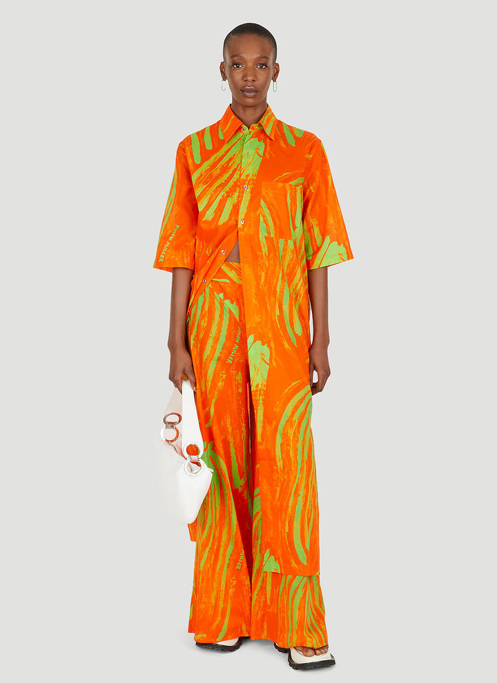 SIMON MILLER  Orange Leaf Dress Veronique Luxury Collections