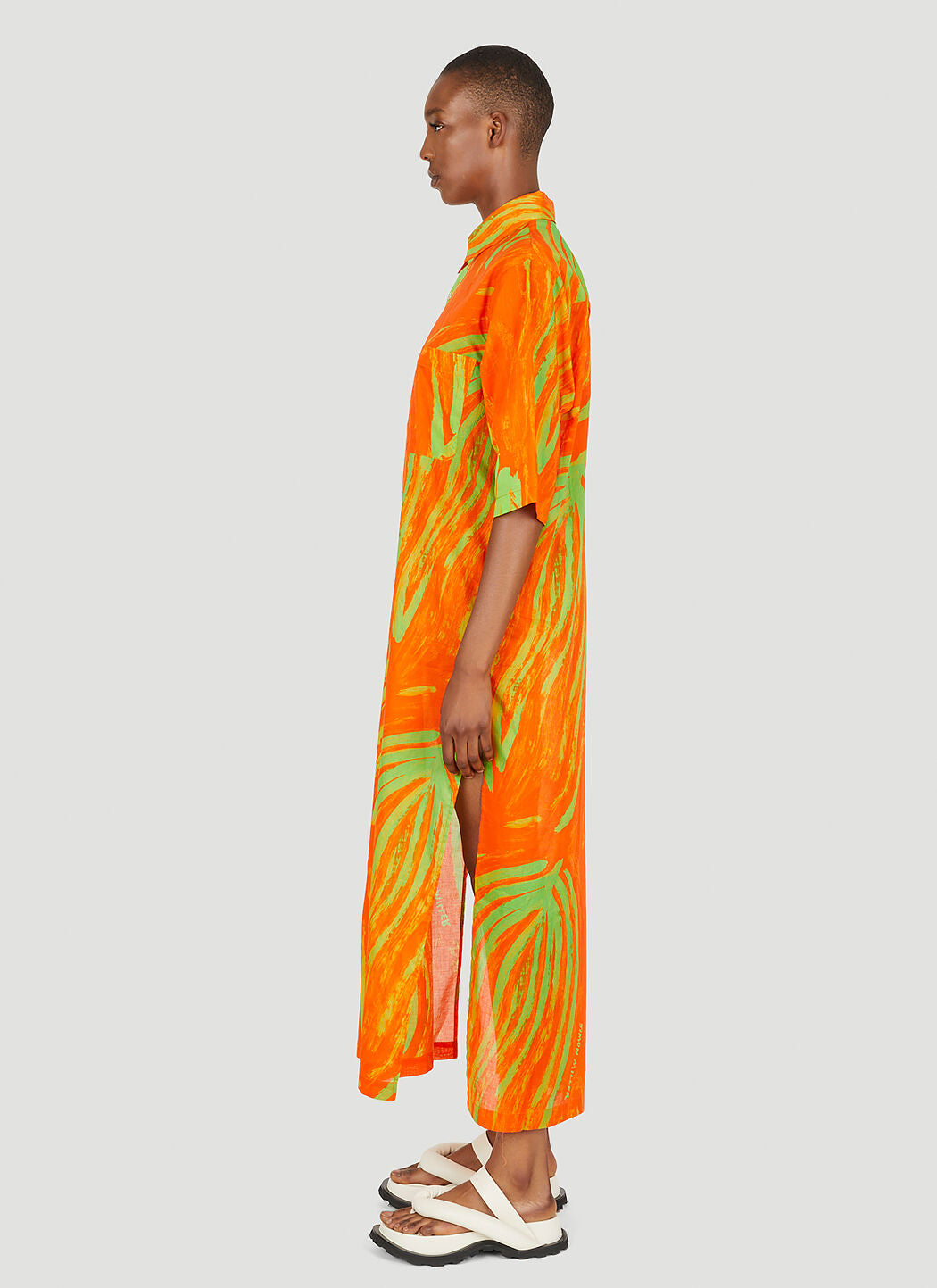 SIMON MILLER  Orange Leaf Dress Veronique Luxury Collections