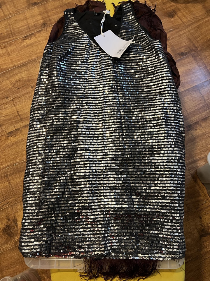 Moschino Black & Silver Sequin Dress Veronique Luxury Collections