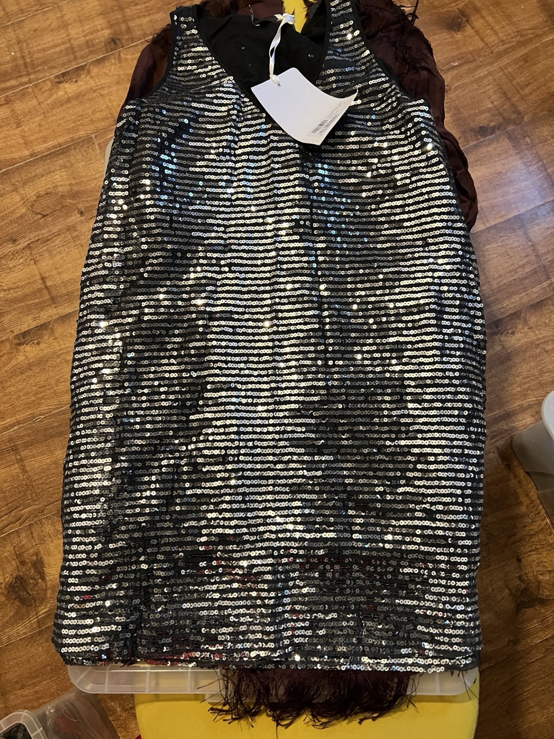 Moschino Black & Silver Sequin Dress Veronique Luxury Collections
