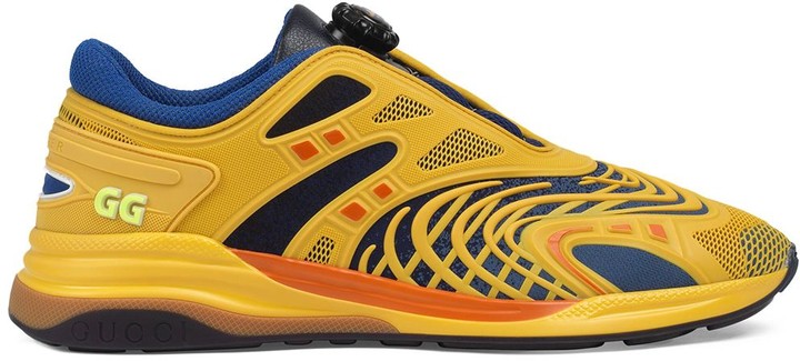 GUCCIYellow & Blue Ultrapace Trainers Veronique Luxury Collections