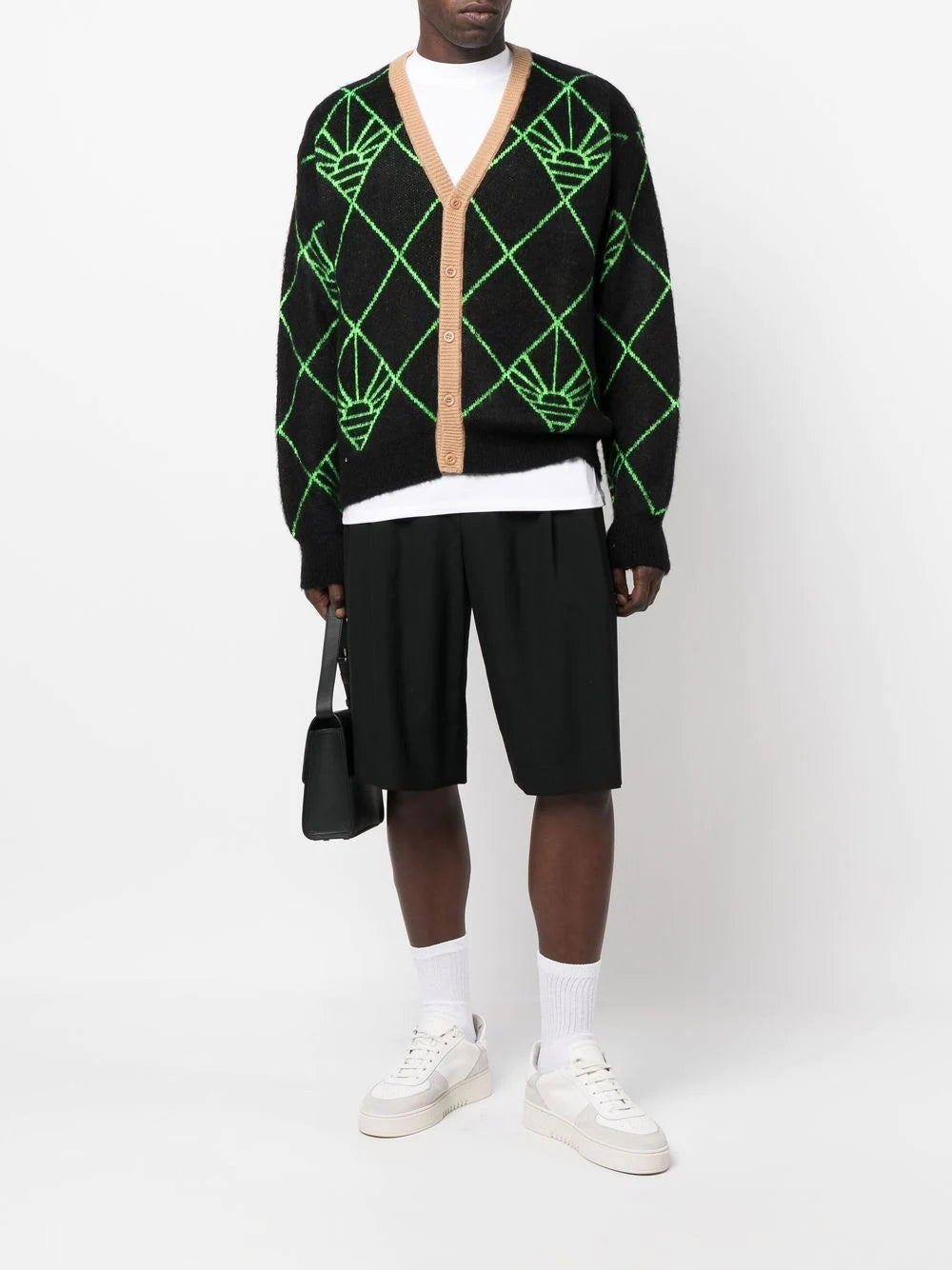 PACCBET abstract-pattern knit cardigan Veronique Luxury Collections