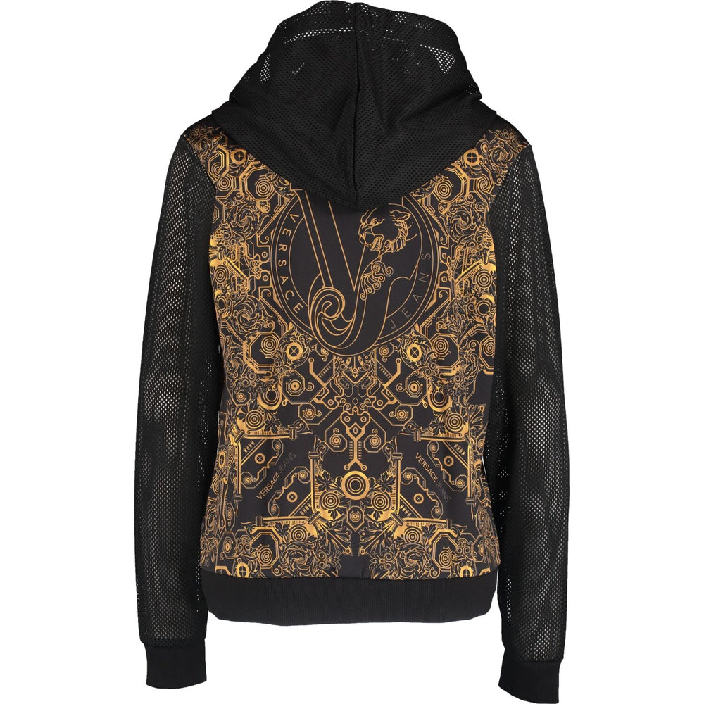 VERSACE JEANS  Black & Gold Baroque Bomber Jacket Veronique Luxury Collections