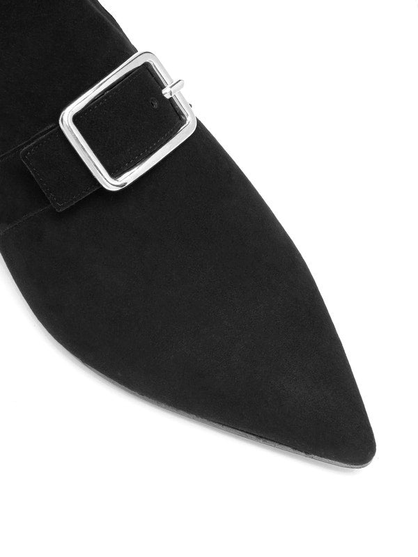 Robert Clergerie X Self-portrait Lolli Suede Flats