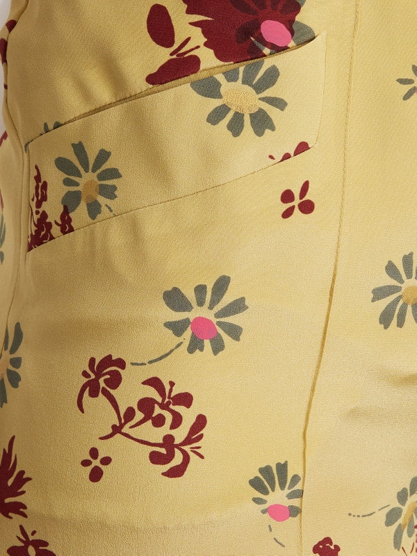 Valentino Floral Print Silk Pants Veronique Luxury Collections