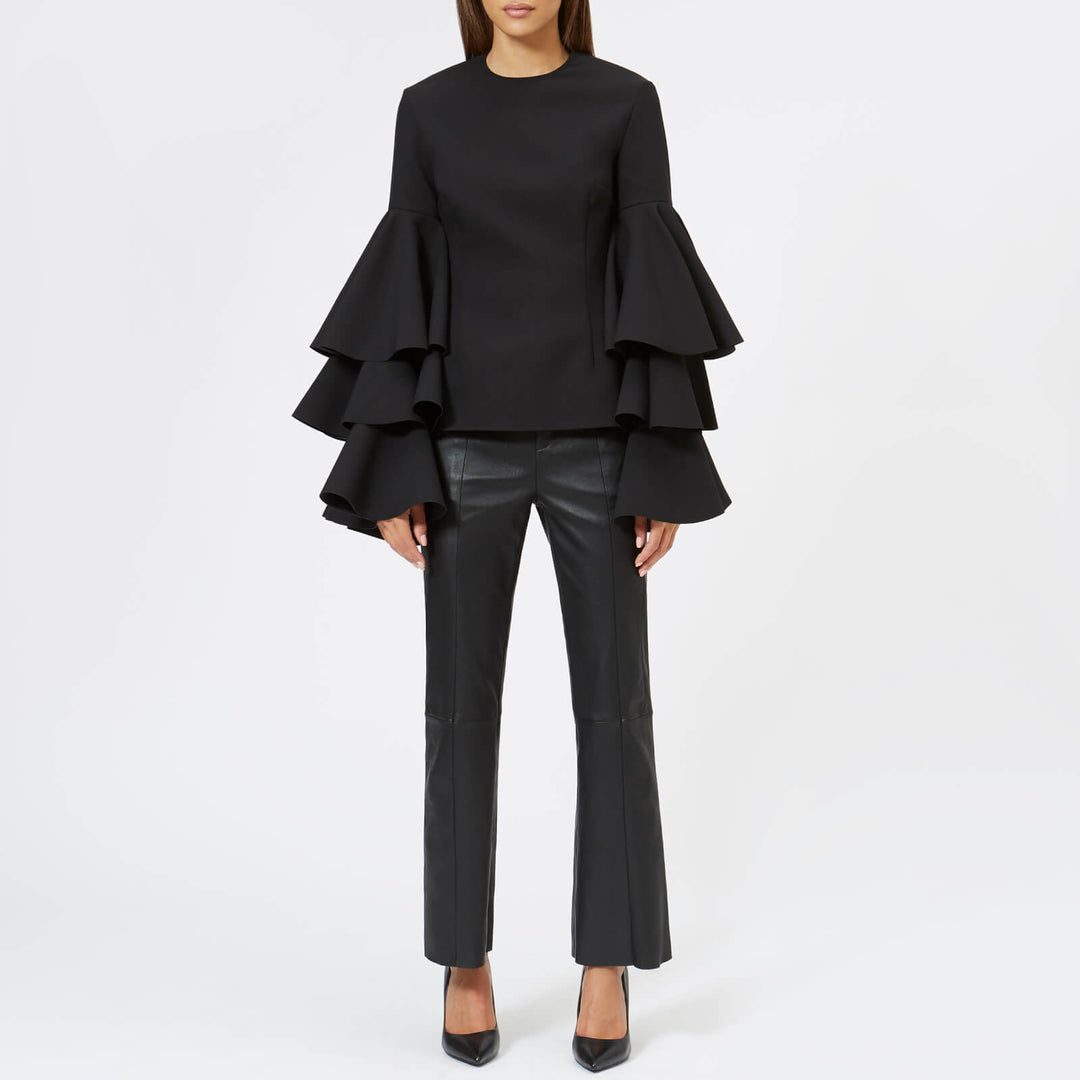 SOLACE LONDON Solace London Women's Ruba Top - Black Veronique Luxury Collections