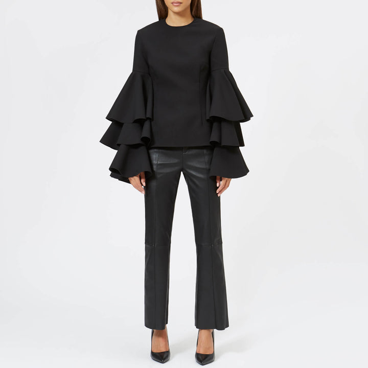 SOLACE LONDON Solace London Women's Ruba Top - Black Veronique Luxury Collections