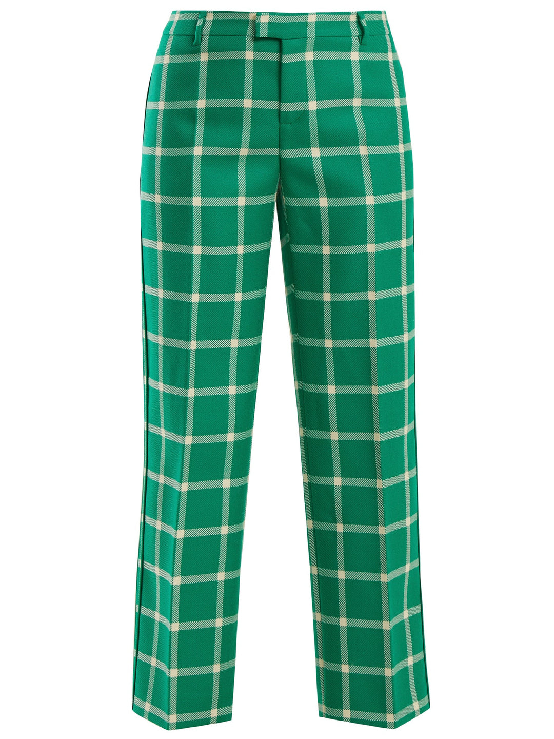 Red Valentino Oversized Checked Wool Trousers Veronique Luxury Collections