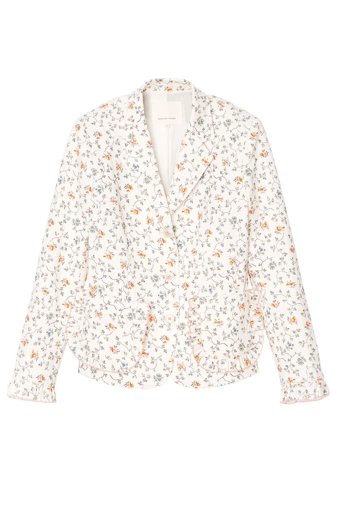 Vine Print Twill Jacket Veronique Luxury Collections