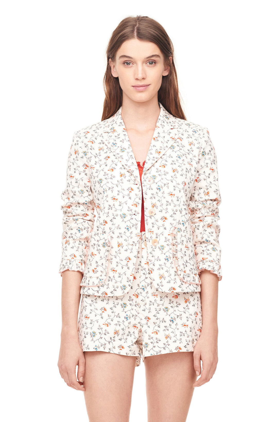 Vine Print Twill Jacket Veronique Luxury Collections