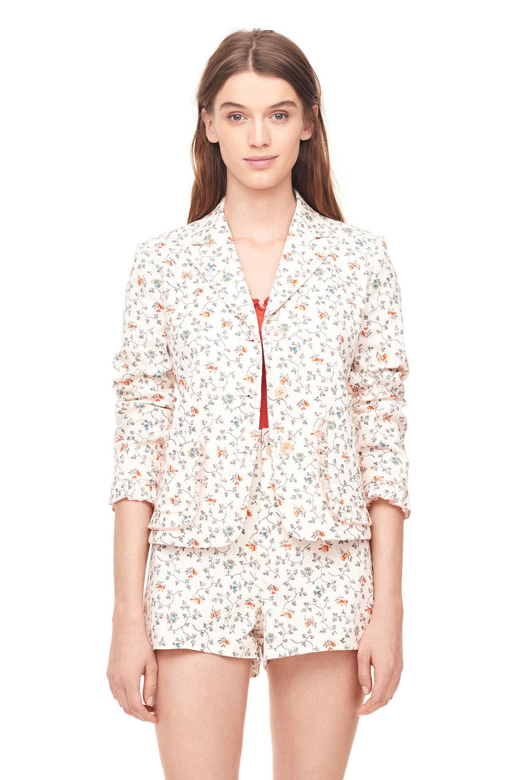 Vine Print Twill Jacket Veronique Luxury Collections