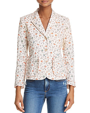 Vine Print Twill Jacket Veronique Luxury Collections
