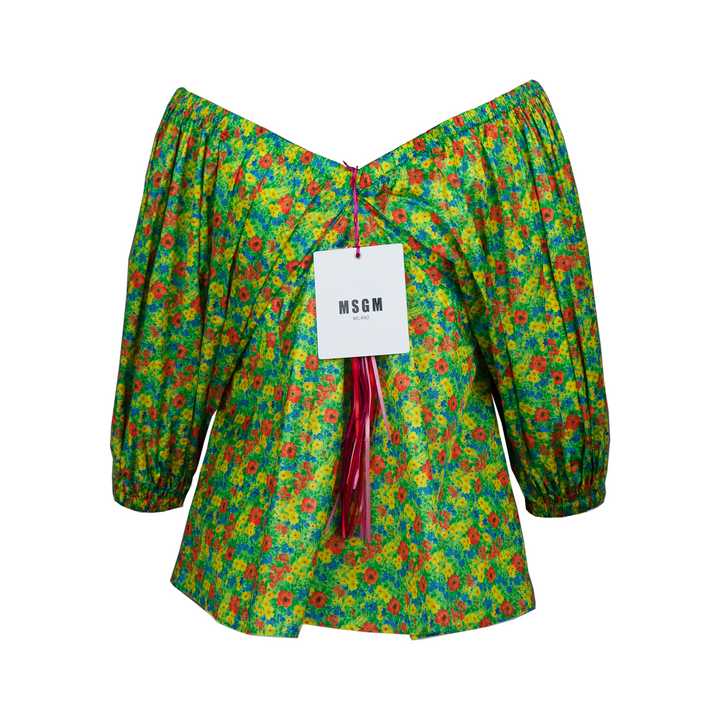 MSGM Floral Print Blouse Veronique Luxury Collections