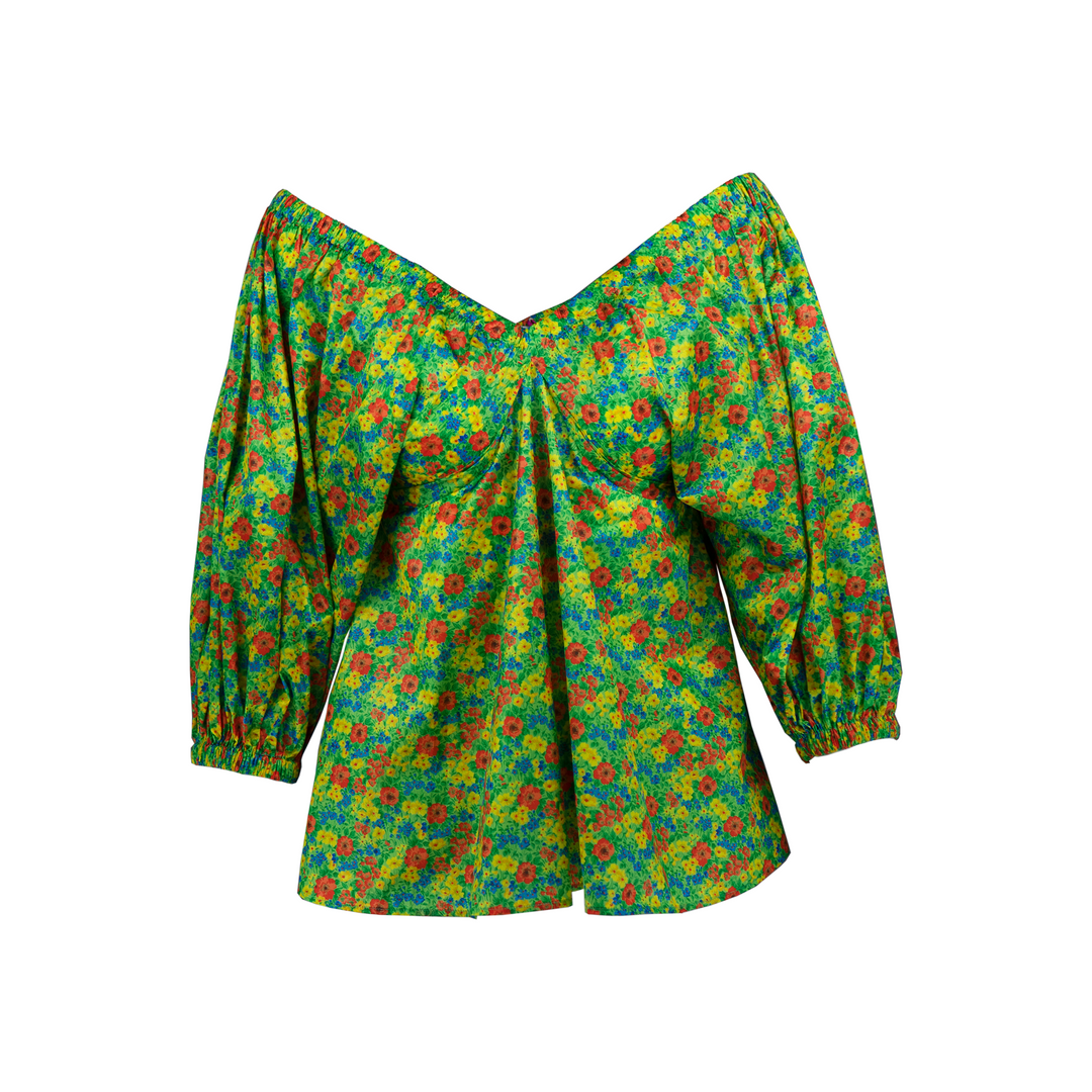 MSGM Floral Print Blouse Veronique Luxury Collections