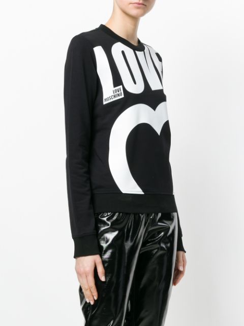 Love Moschino Logo Print Sweatshirt