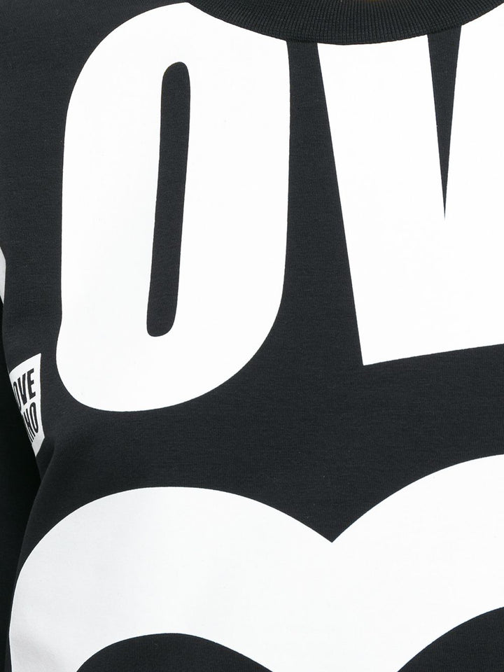 Love Moschino Logo Print Sweatshirt