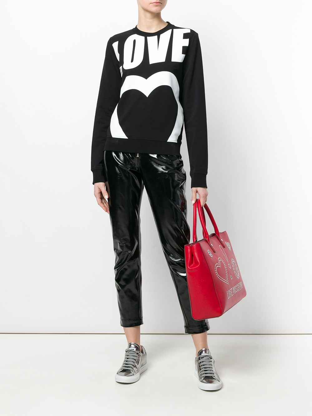 Love Moschino Logo Print Sweatshirt