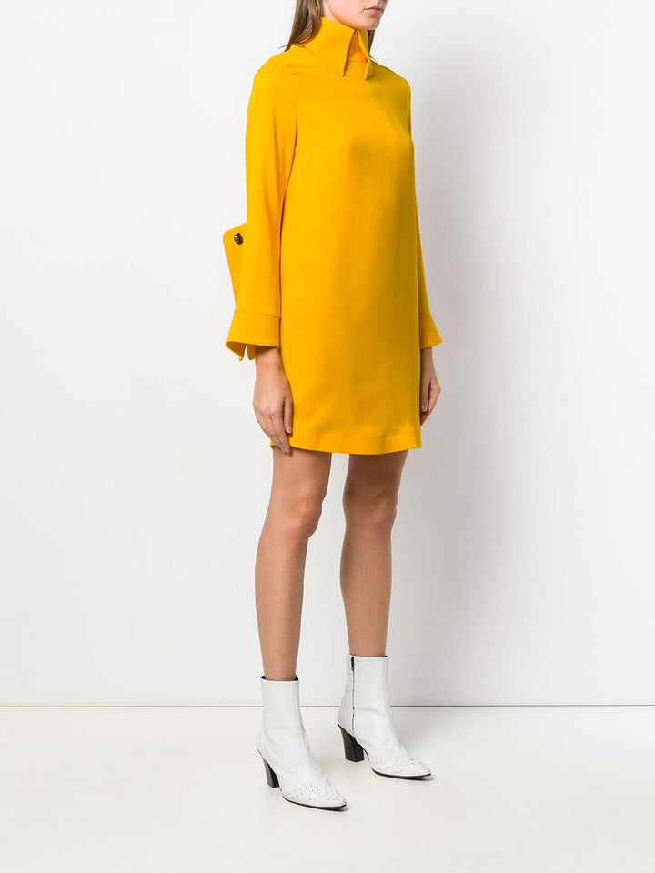 Erika Cavallini Yellow Collared Dress Veronique Luxury Collections